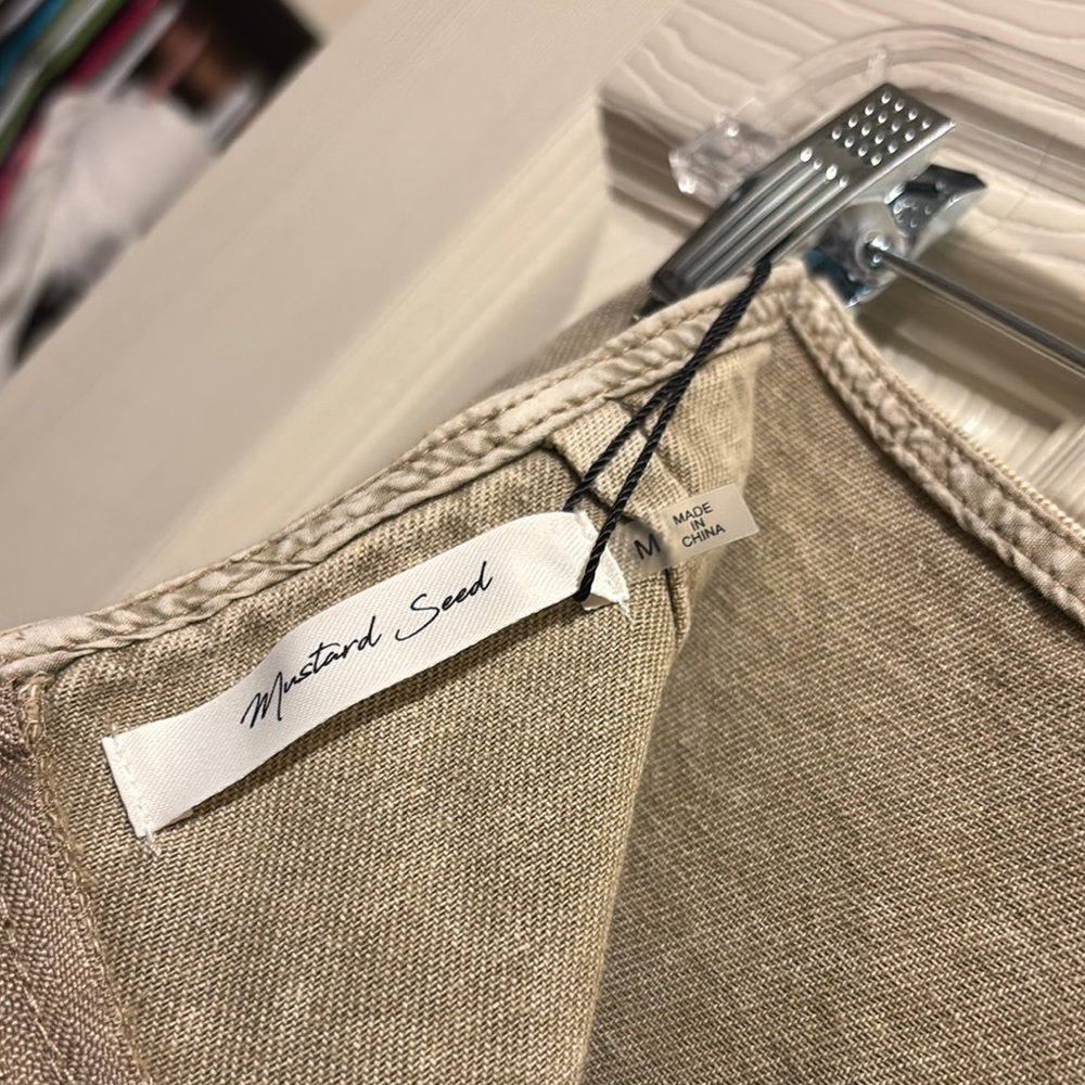 Mustard Seed Beige Skater Skirt - Picture 5 of 5